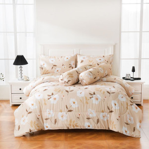 [EZO.0800834] AZKO Sleeplite Seprai Microfiber Flower Ella Sprei Motif Seprai Aesthetic Seprei Sheet Set Bed Sheet Aksesoris Tempat Tidur Set Sarung Bantal Sarung Guling