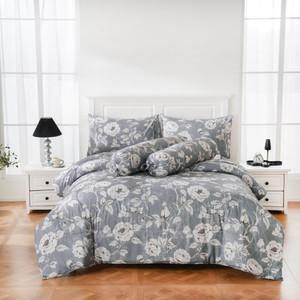 [EZO.0800835] AZKO Sleeplite Seprai Microfiber Flower Quinn Sprei Motif Seprai Aesthetic Seprei Sheet Set Bed Sheet Aksesoris Tempat Tidur Set Sarung Bantal Sarung Guling