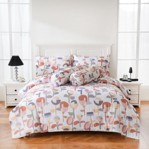 [EZO.0800836] AZKO Sleeplite Seprai Microfiber Flower Tulip Sprei Motif Seprai Aesthetic Seprei Sheet Set Bed Sheet Aksesoris Tempat Tidur Set Sarung Bantal Sarung Guling