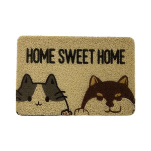 [EZO.0800860] AZKO Forhom Keset Pintu Printed Pvc Door Mat Motif Kain Lap Kaki Serbaguna Keset Pintu Masuk Floor Mat Perlengkapan Rumah Tangga