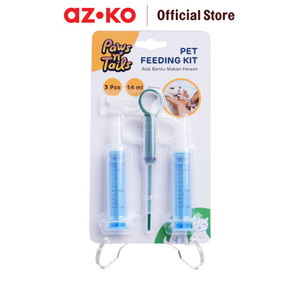 [EZO.0800891] AZKO Paws N Tail Pet Syringe And Pushpin Feeder 14ml Pet Feeding Tools Syringe And Pushpin Feeder Aksesoris Hewan Peliharaan
