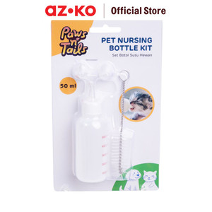[EZO.0800903] AZKO Paws N Tail Pet Nursing Bottle 50ml Pet Feeding Bottle Animal Milk Feeder Botol Minuman Hewan Peliharaan Aksesoris Hewan Peliharaan