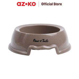 [EZO.0800905] AZKO Paws n Tail Pet Bowl Antislip Medium Drak Grey Wadah Makanan Anabul Anjing Kucing Pet Food Bowl Perlengkapan Makan Hewan Peliharaan