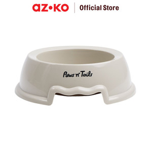[EZO.0800907] AZKO Paws N Tail Pet Bowl Antislip Medium Grey Wadah Makanan Anabul Anjing Kucing Pet Food Bowl Perlengkapan Makan Hewan Peliharaan