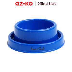 [EZO.0800919] AZKO Paws N Tail Pet Bowl Leak-Proof Small Blue Wadah Makanan Anabul Anjing Kucing Pet Food Bowl Perlengkapan Makan Hewan Peliharaan
