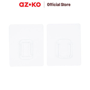 [EZO.0800925] AZKO Stora Set 2 Pcs Gantungan Stop Kontak Permanen Transparan Pengait Multifungsi Tembok Power Strip Hook Tempat Gantung Barang Serbaguna