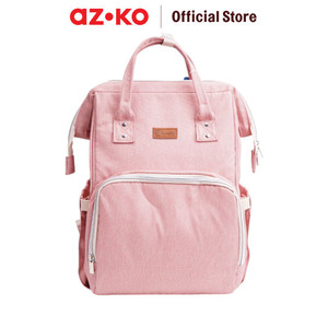 [EZO.0800933] AZKO Kindla Babylicious Tas Perlengkapan Bayi - Pink Mommy Bag Tas Menyimpan Susu Popok Tas Anak Bayi Untuk Bepergian Perlengkapan Bayi