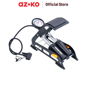 [EZO.0800934] AZKO Skorpion Bike Foot Pumps Afp-131 Black Bike Pumps Bicycle Pump Pompa Angin Ban Multifungsu Perlengkapan Bersepeda Pompa Kolam Renang