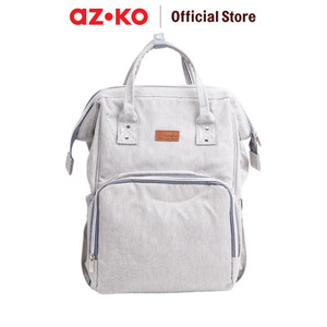 [EZO.0800935] AZKO Kindla Babylicious Tas Perlengkapan Bayi - Putih Ivory Mommy Bag Tas Menyimpan Susu Popok Tas Anak Bayi Untuk Bepergian Perlengkapan Bayi