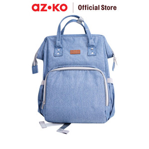[EZO.0800936] AZKO Kindla Babylicious Tas Perlengkapan Bayi - Biru Mommy Bag Tas Menyimpan Susu Popok Tas Anak Bayi Untuk Bepergian Perlengkapan Bayi