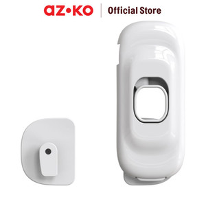 [EZO.0800939] AZKO Kindla 10.8X4.5X1.5 cm Pengaman Lemari Multifungsi - Putih Safety Lock Multipurpose Pengunci Pengaman Pintu Kulkas Lemari Laci Pengunci Serbaguna Perlengkapan Keamanan