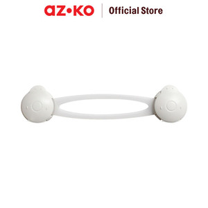 [EZO.0800941] AZKO Kindla 3.7X15.3 cm Set 2 Pcs Pengaman Lemari Multifungsi Long - Putih Safety Lock Multipurpose Strap Pengunci Pengaman Pintu Kulkas Lemari Laci Pengunci Serbaguna Perlengkapan Keamanan