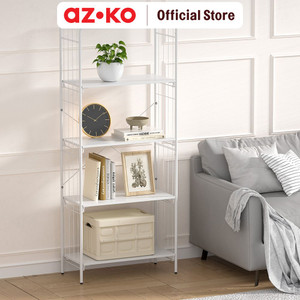 [EZO.0800944] AZKO Stora Nordic Rak Besi 5 Tingkat - Hitam Storage Rack Metal Tempat Penyimpanan Serbaguna Rak Barang Organizer Gudang