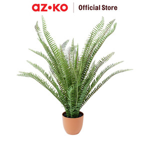 [EZO.0800945] AZKO Forhom 58 cm Bunga Artifisial Fern Dengan Pot Plastik - Hijau Tumbuhan Buatan Bunga Hias Cantik Sintetis Tanaman Artificial Dekorasi Flower Pajangan Rumah Serbaguna Hiasan Properti Foto