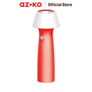 [EZO.0800955] AZKO Powerlite Senter Rechargeable Dengan Lampu Meja - Merah Flashlight Emergency Lamp Lampu Camping Portable Travel Light Lampu Darurat Cadangan