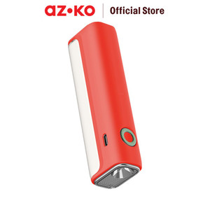 [EZO.0800958] AZKO Powerlite Senter Rechargeable 2 watt 120 lumens Dengan Magnet - Putih Flashlight Emergency Lamp Lampu Camping Portable Travel Light Lampu Darurat Cadangan