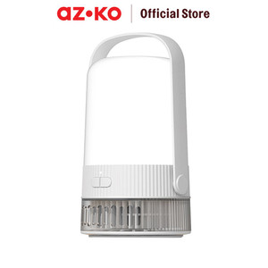 [EZO.0800960] AZKO Apa Lampu Lentera Rechargeable 2In1 7 watt - Abu-Abu Flashlight Emergency Lamp Lampu Camping Portable Travel Light Lampu Darurat Cadangan