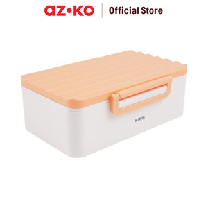 [EZO.0800961] AZKO Kris 1.5 ltr Ziga Kotak Makan - Oranye Lunch Box Food Grade Food Box Kotak Bekal Makan Wadah Makanan