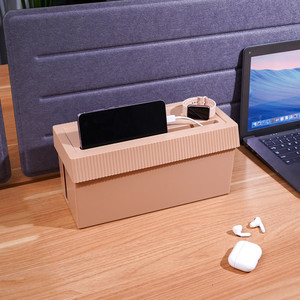[EZO.0800987] AZKO Stora Kotak Organizer Prnyimpanan Kabel Square Cable Storage Box Organizer Tempat Stop Kontak Kotak Kabel Listrik Charger Dengan Tutup