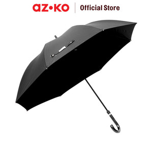 [EZO.0801016] AZKO Passport 122 cm Payung Stick Revolve Frame - Hitam Folding Umbrella Auto Umbrella Alat Peneduh Payung Lipat Travel Pelindung Hujan Payung Otomatis Terbuka