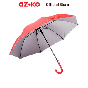 [EZO.0801022] AZKO Passport 104 cm Umbrella Stick Auto Open Cover - Merah Umbrella Stick Payung Otomatis Terbuka Perlindungan Hujan Dan Matahari