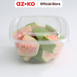 [EZO.0801041] AZKO Kris 470 ml Set 12 Pcs Wadah Makanan Disposable Square Food Container Kotak Makan Food Grade Serbaguna Tempat Makanan Sekali Pakai Food Storage Kitchenware