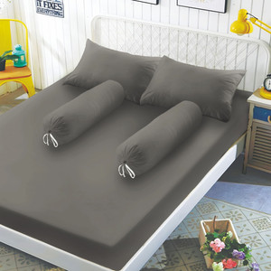 [EZO.0801053] AZKO Sleeplite Set Seprai Microfiber - Abu-Abu Sprei Polos Seprai Aesthetic Seprei Sheet Set Bed Sheet Aksesoris Tempat Tidur Set Sarung Bantal Sarung Guling