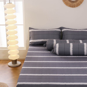 [EZO.0801060] AZKO Sleeplite Set Seprai Microfiber Stripe Louis Sprei Motif Seprai Aesthetic Seprei Sheet Set Bed Sheet Aksesoris Tempat Tidur Set Sarung Bantal Sarung Guling