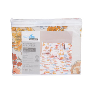 [EZO.0801061] AZKO Sleeplite Set Seprai Microfiber Flower Liv Sprei Motif Seprai Aesthetic Seprei Sheet Set Bed Sheet Aksesoris Tempat Tidur Set Sarung Bantal Sarung Guling