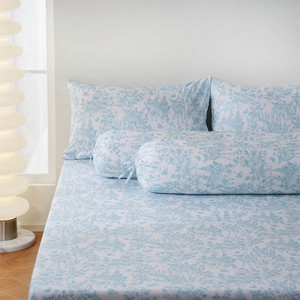 [EZO.0801062] AZKO Sleeplite Set Seprai Microfiber Nova Flower Sprei Motif Seprai Aesthetic Seprei Sheet Set Bed Sheet Aksesoris Tempat Tidur Set Sarung Bantal Sarung Guling