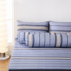 [EZO.0801066] AZKO Sleeplite Set Seprai Microfiber Stripe Otto Sprei Motif Seprai Aesthetic Seprei Sheet Set Bed Sheet Aksesoris Tempat Tidur Set Sarung Bantal Sarung Guling