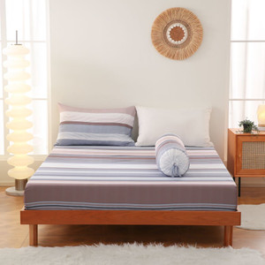 [EZO.0801072] AZKO Sleeplite Set Seprai Microfiber Stripe Enzo Sprei Motif Seprai Aesthetic Seprei Sheet Set Bed Sheet Aksesoris Tempat Tidur Set Sarung Bantal Sarung Guling