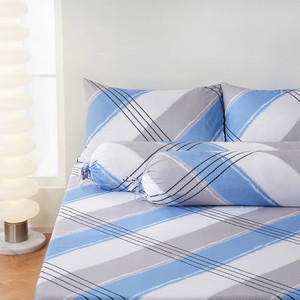 [EZO.0801073] AZKO Sleeplite Set Seprai Microfiber Jace Sprei Motif Seprai Aesthetic Seprei Sheet Set Bed Sheet Aksesoris Tempat Tidur Set Sarung Bantal Sarung Guling