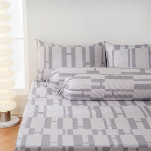 [EZO.0801076] AZKO Sleeplite Set Seprai Microfiber Abstrak Faye Sprei Motif Seprai Aesthetic Seprei Sheet Set Bed Sheet Aksesoris Tempat Tidur Set Sarung Bantal Sarung Guling