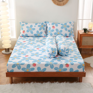 [EZO.0801078] AZKO Sleeplite Set Seprai Microfiber Flower Abby Sprei Motif Seprai Aesthetic Seprei Sheet Set Bed Sheet Aksesoris Tempat Tidur Set Sarung Bantal Sarung Guling