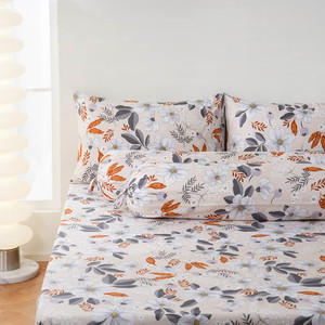 [EZO.0801084] AZKO Sleeplite Set Seprai Microfiber Flower Anya Seprai Motif Seprai Aesthetic Seprei Sheet Set Bed Sheet Aksesoris Tempat Tidur Set Sarung Bantal Sarung Guling