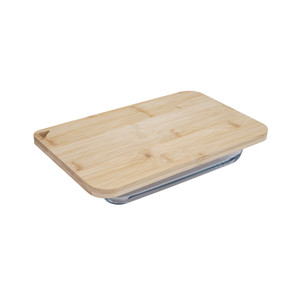 [EZO.0801094] AZKO Kris Loyang Kue Rectangle Dengan Tutup Bambu Tray Adonan Wadah Panggang Kue Cetakan Keik Baking Pan Perlengkapan Masak