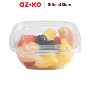 [EZO.0801102] AZKO Kris 350 ml Set 12 Pcs Wadah Makanan Disposable Square Food Container Kotak Makan Food Grade Serbaguna Tempat Makanan Sekali Pakai Food Storage Kitchenware