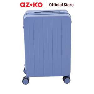 [EZO.0801138] AZKO Luggo 20 inci Encore Koper Tsa Lock Wide Trolley - Biru Hardcase Luggage Koper Kabin Tas Jalan-Jalan Travel Bag Tas Roda