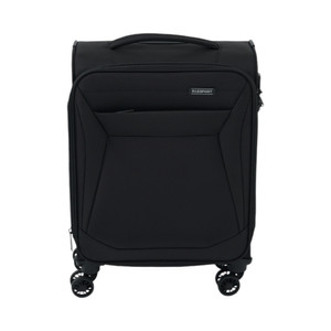 [EZO.0801167] AZKO Passport Parker Koper Nylon Tsa Lock - Hitam Softcase Luggage Koper Kabin Dengan Tsa Tas Jalan-Jalan Travel Bag Tas Roda