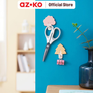 [EZO.0801185] AZKO Stora Set 2 Pcs Gantungan Dinding Permanen Design Tree - Pink/Kuning Pengait Multifungsi Tembok Wall Hook Tempat Gantung Pakaian Barang Serbaguna
