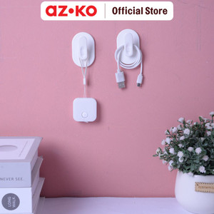 [EZO.0801196] AZKO Stora Set 2 Pcs Gantungan Dinding Serbaguna Permanen Mini Hy-0171 Pengait Multifungsi Tembok Wall Hook Tempat Gantung Pakaian Barang Serbaguna