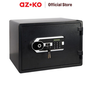 [EZO.0801249] AZKO Krisbow 49.6X39X35.5 cm Blaze Brankas Tahan Api - Hitam Alat Pengatur Kelembapan Udara Mesin Penyerap Kelembaban Elektronik Rumah Tangga