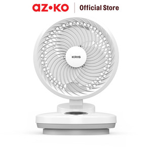 [EZO.0801260] AZKO Kris 6 inci Kipas Angin Meja 3 Blade 30 watt - Putih Desk Fan Penyejuk Ruangan Kipas Baling-Baling