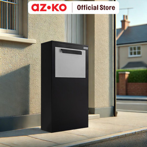 [EZO.0801297] AZKO Masterspace Kabinet Parcel Back Opener - Hitam Parcel Box Lemari Paket Tempat Penyimpanan Paket Kotak Penerima Paket Outdoor