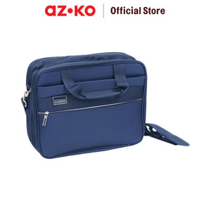 [EZO.0801309] AZKO Luggo Royce Tas Laptop - Biru Navy Tas Jinjing Selempang Laptop Laptop Bag Tempat Penyimpanan Notebook