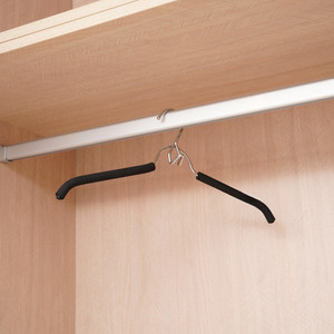 [EZO.0801319] AZKO Stora 42 cm Hanger Aluminium - Hitam Henger Gantungan Baju Serbaguna Shirt Hook Perlengkapan Rumah Tangga