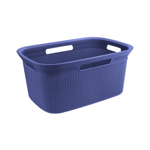 [EZO.0801328] AZKO Ezy Storage Keranjang Laundry Mode - Biru Tempat Baju Pakaian Kotor Wadah Cucian Laundry Basket Perlengkapan Rumah Tangga