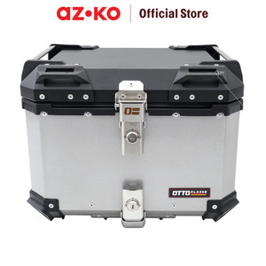 [EZO.0801403] AZKO Otto Klasse 45 ltr Box Motor Aluminium Square Motorcycle Box Bagasi Motor Box Penyimpanan Motor Perlengkapan Otomotif