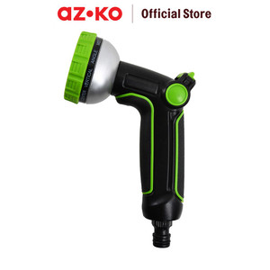 [EZO.0801405] AZKO Yardsmith Kepala Selang 10 Pattern Flow Control Aluminium Head Nozzle Garden Hose Head Semprotan Selang Taman